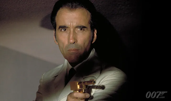 Christopher Lee as Scaramanga in The Man With the Golden Gun