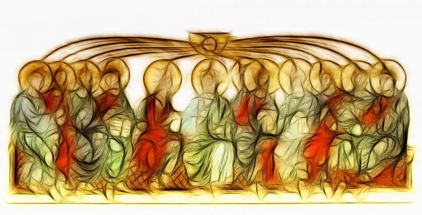 The Last Supper The Last Supper Abstract Illustration