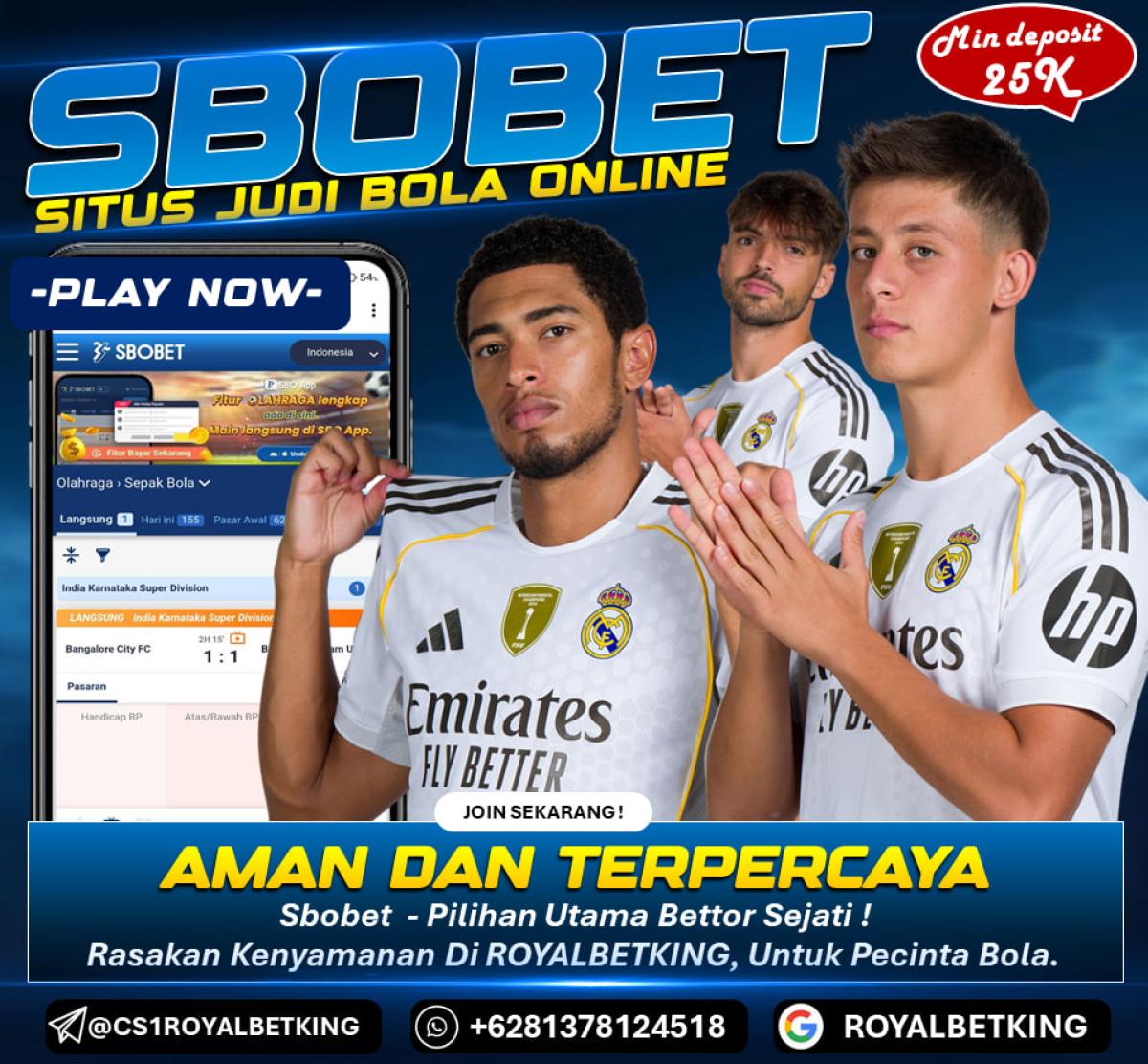 SBOBET - SITUS JUDI BOLA ONLINE TERPERCAYA ROYALBETKING by AGENROYALBETKING