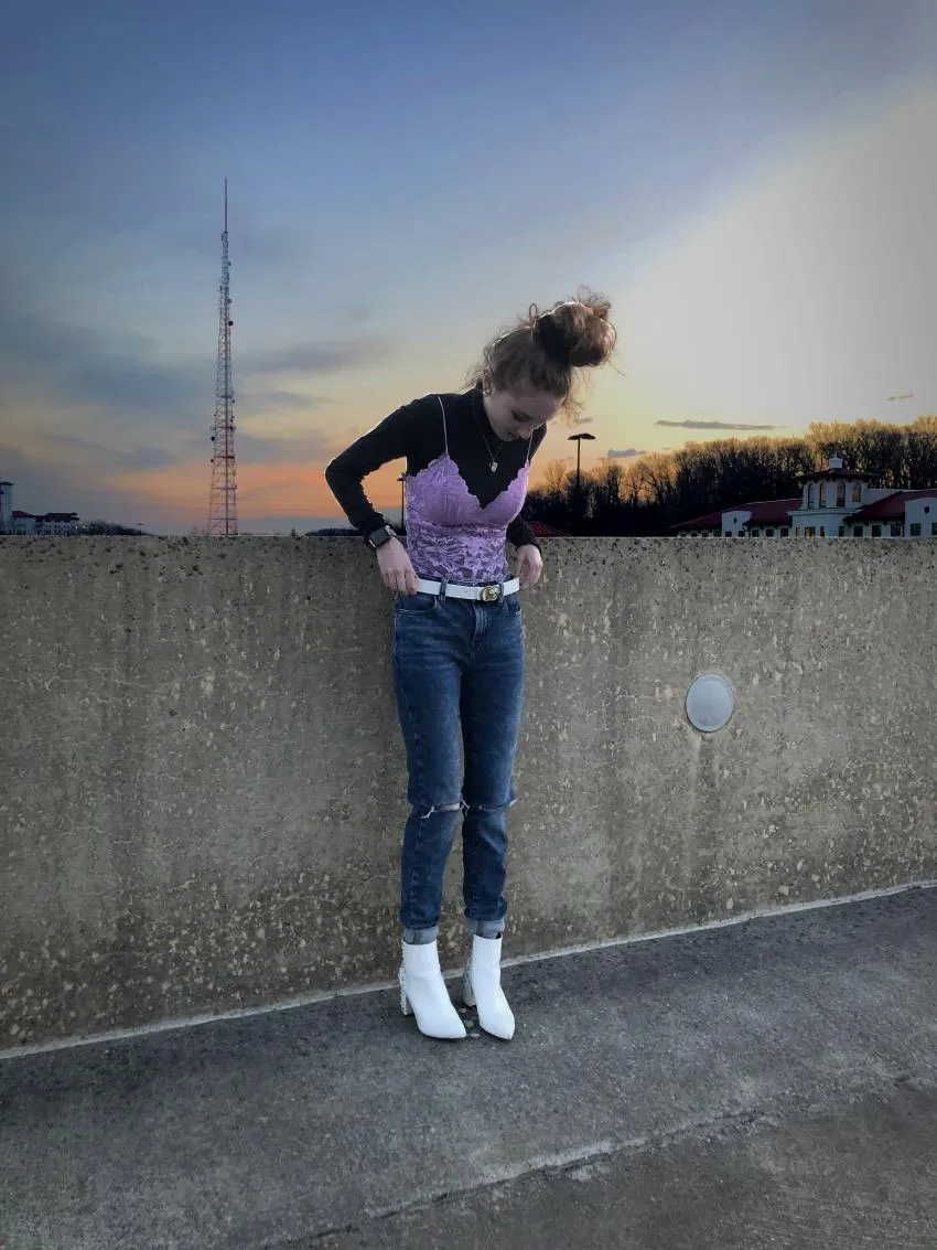 Wear corset & bustier tops with turtlenecks Wear corset & bustier tops with turtlenecks