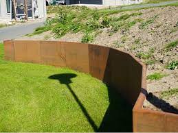 Using Corten Steel In Multi-Tiered Gardens (Retaining Walls) by kafeelansari1