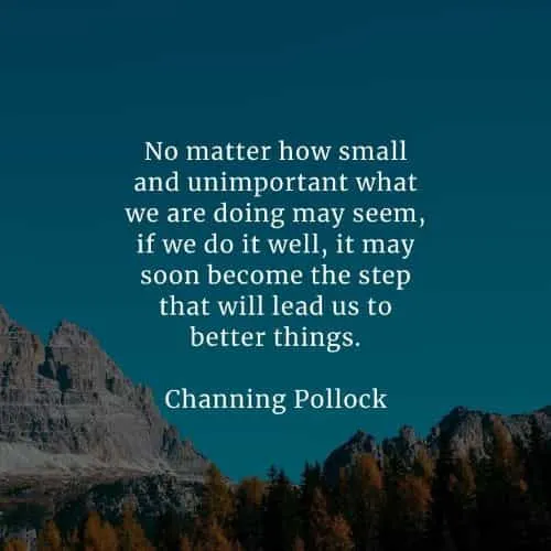Small steps can make big changes It importance of small steps