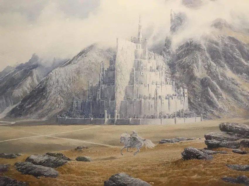 Artist Alan Lee's wonderful concept of Minas Tirith