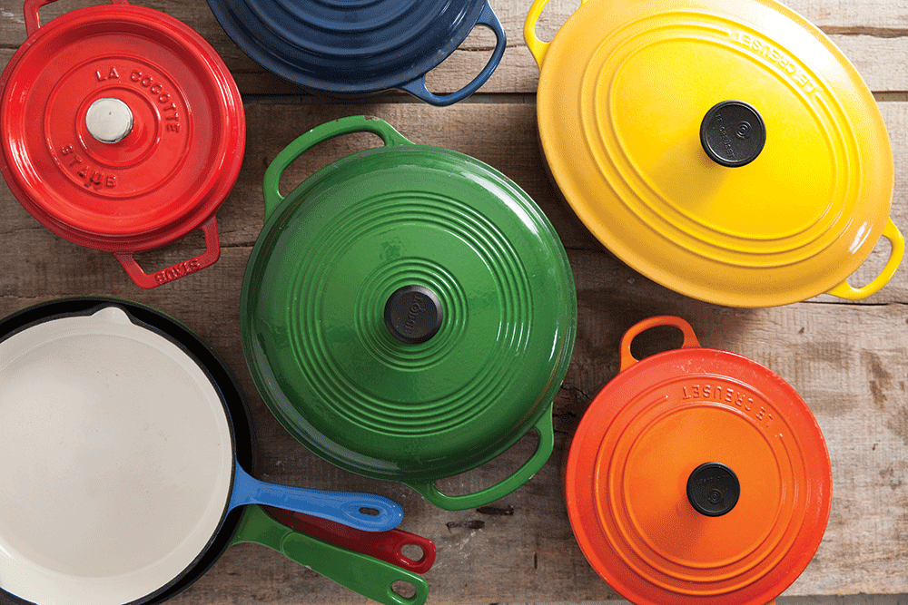 enameled cast iron cookware