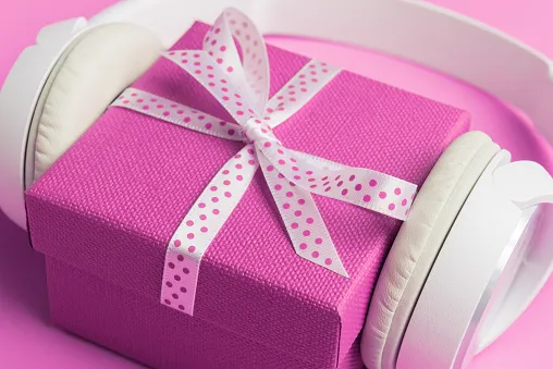 Birthday Playlist Gift Box and Headphones