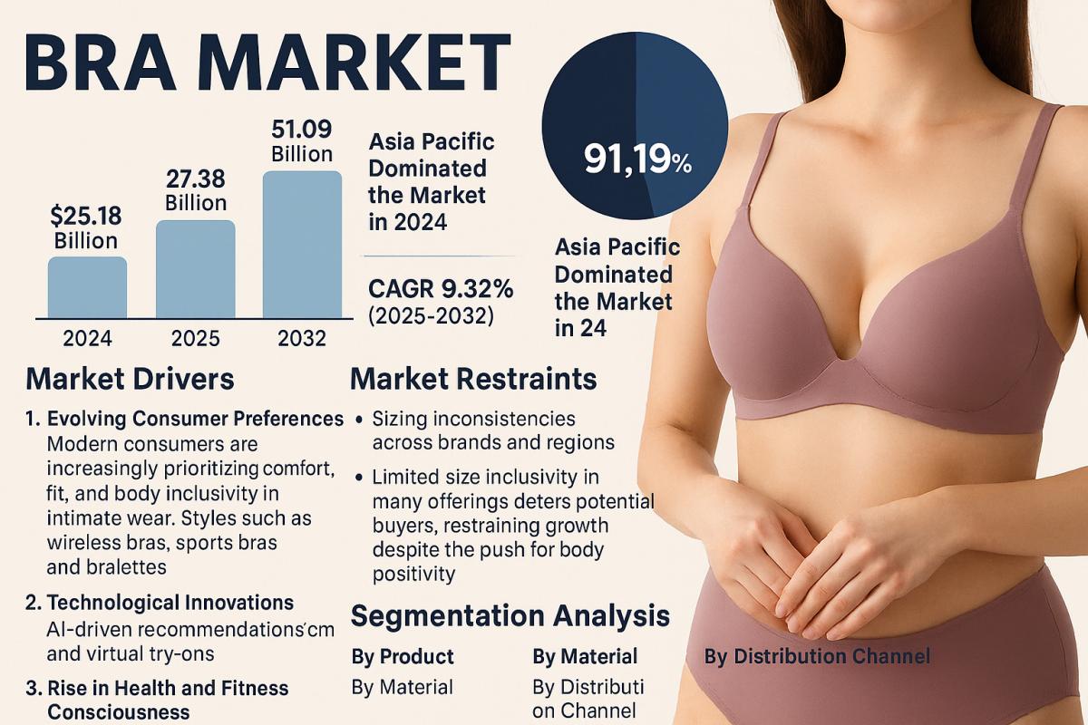 Bra Market Report 2025: Global Industry Scope And Forecast To 2032 Bra Market Report 2025: Global Industry Scope And Forecast To 2032 by Market News