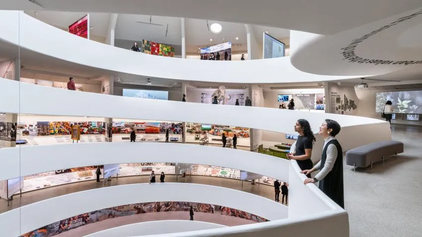 Image of the Guggenheim museum's many floors