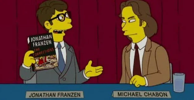 Simpsons clip of author battle
