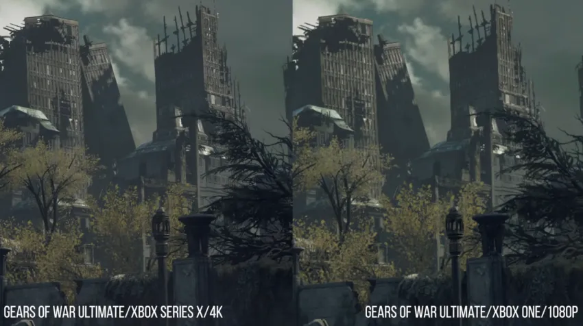 Gears of War 4k graphics comparison