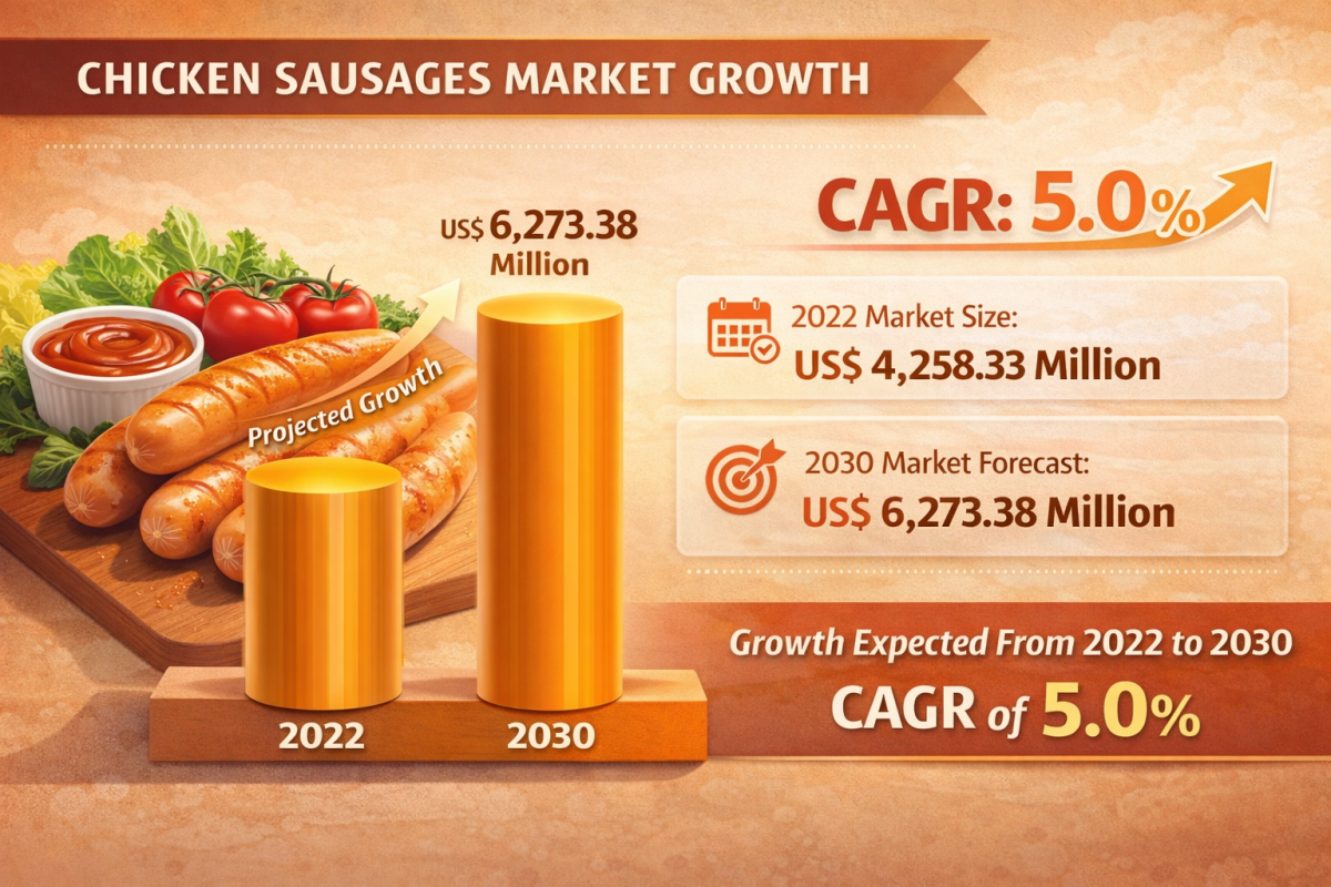 Global Chicken Sausages Market Outlook 2022–2030 Highlights 5.0 by News Wires