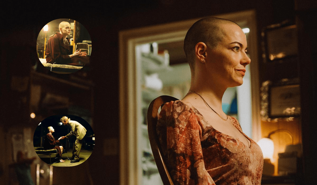 Emma Stone Playing alien