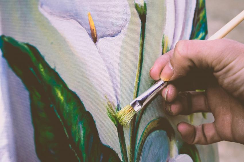 Painting for personal Instagram post Painting hobby for creative, personal Instagram post