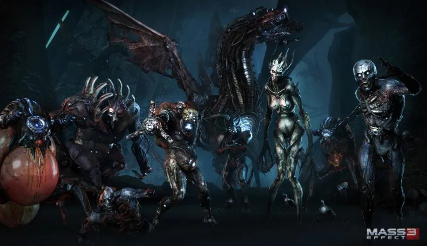 The Reapers' army units in Mass Effect 3