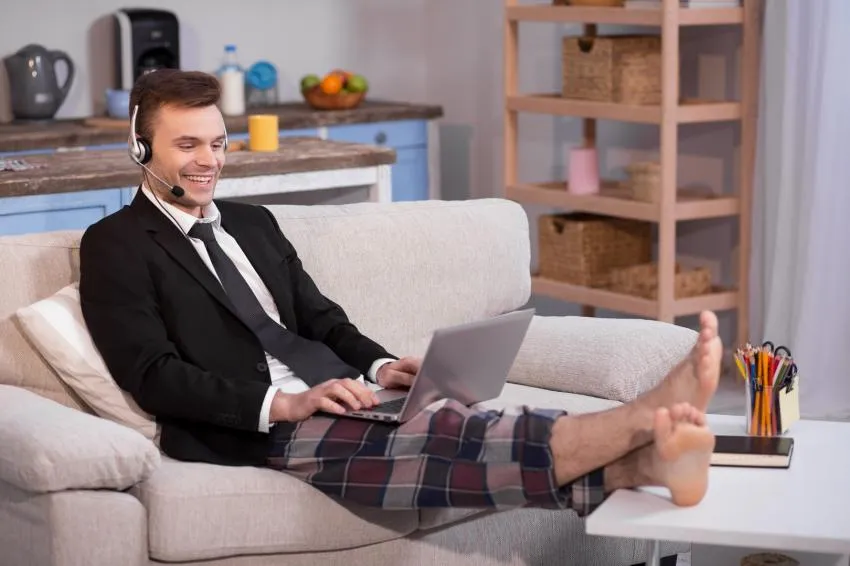 Formal tops and PJ pants- The new WFH style 
