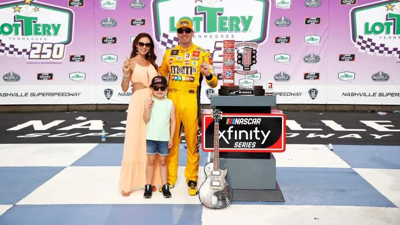Victory Lane for Kyle Busch and Family