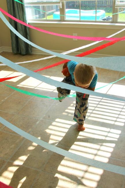 Homemade obstacle course Homemade obstacle course, fun things to do at home with kids