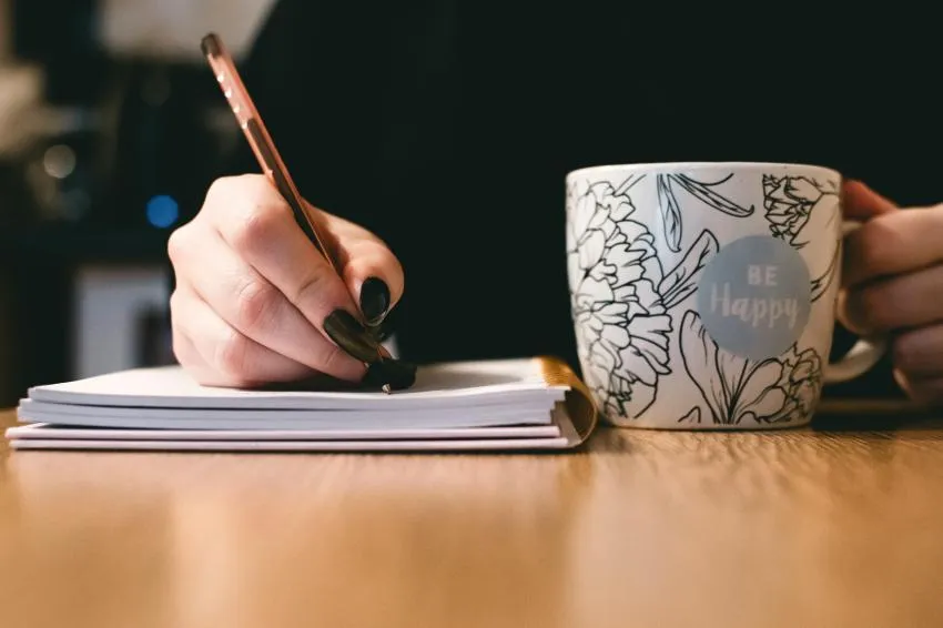 use a guided journal for stress