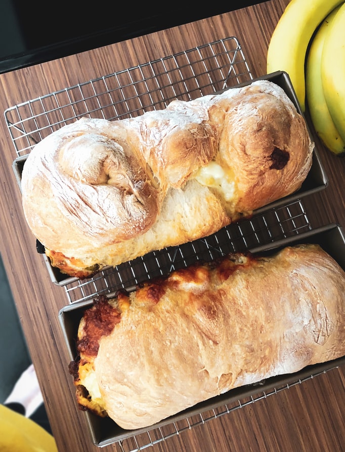 Cheese Loaf A Loaf of bread filled with melted cheese