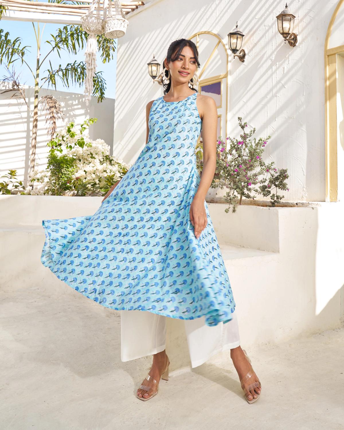 Shop Handblock Kurta Sets For Women by Guleri