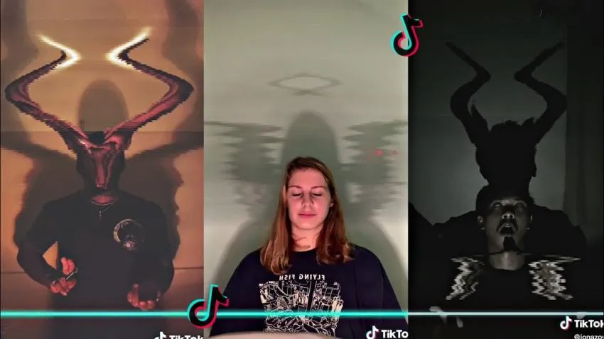 TikTok angels & demons  tiktok timewarpscan angel vs devil demons