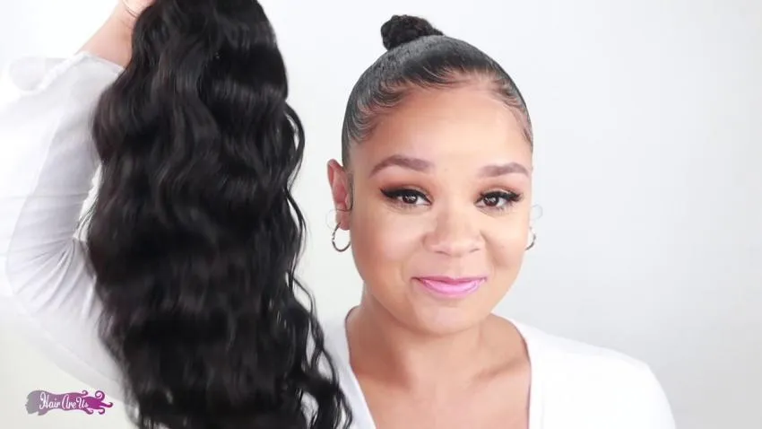 drawstring ponytail tight and secure ponytail