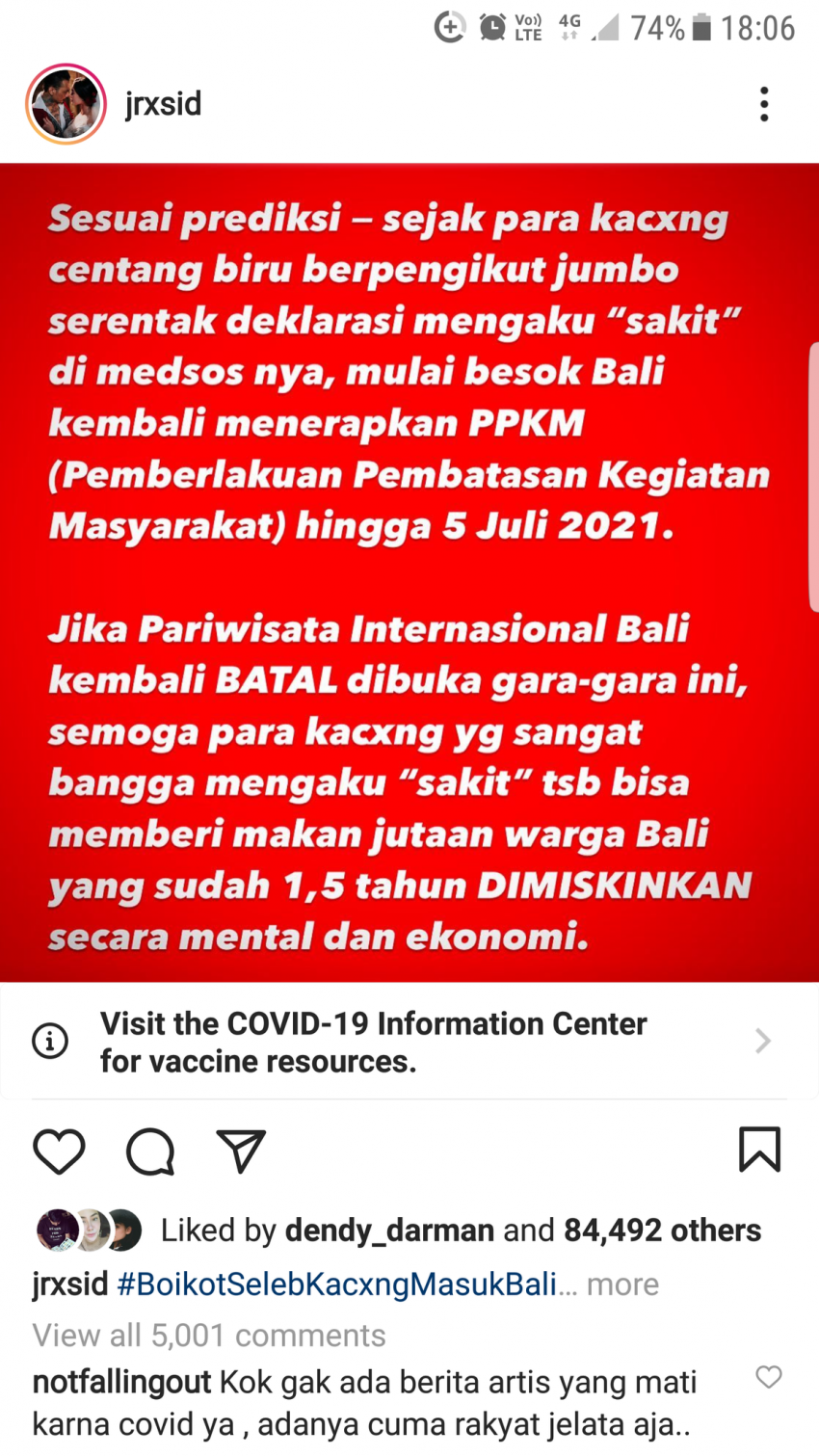 Hot! Jerinx's Criticized BCL Talks About COVID-19 Hot! Jerinx's Criticized BCL Talks About COVID-19 by Oknariza Syafri Thaher