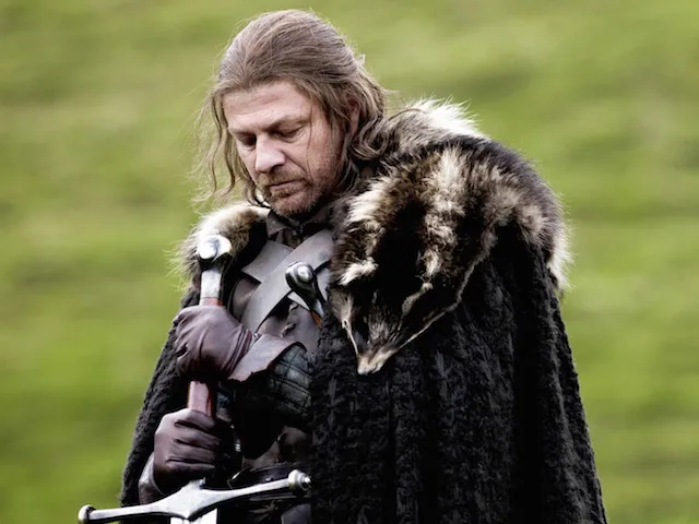 Sean Bean as Ned Stark in Game of Thrones