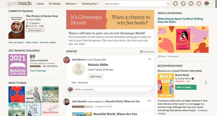 goodreads book challenge