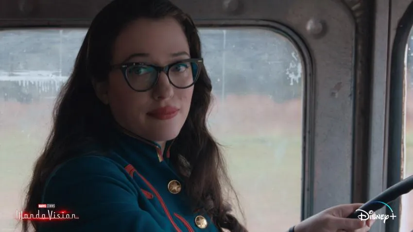 Kat Dennings as Darcy Lewis - Copyright: Disney/Marvel Studios, WandaVision Kat Dennings, Darcy Lewis, WandaVision, Disney, Marvel, Disney+