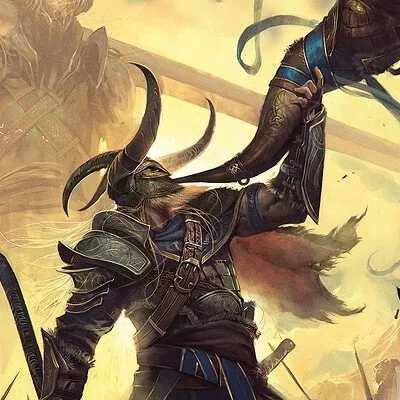 갸라르호른 Norse god Heimdall using gjallarhorn