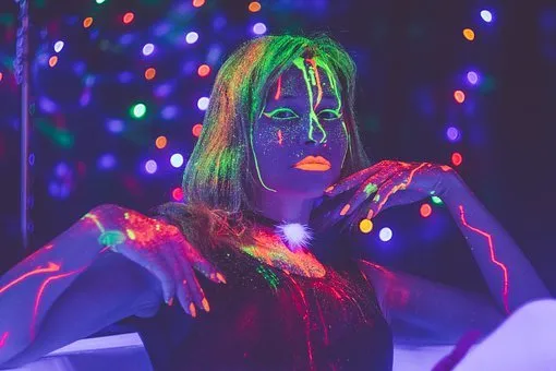 Glow in the Dark Glow in the Dark Paint on a Woman