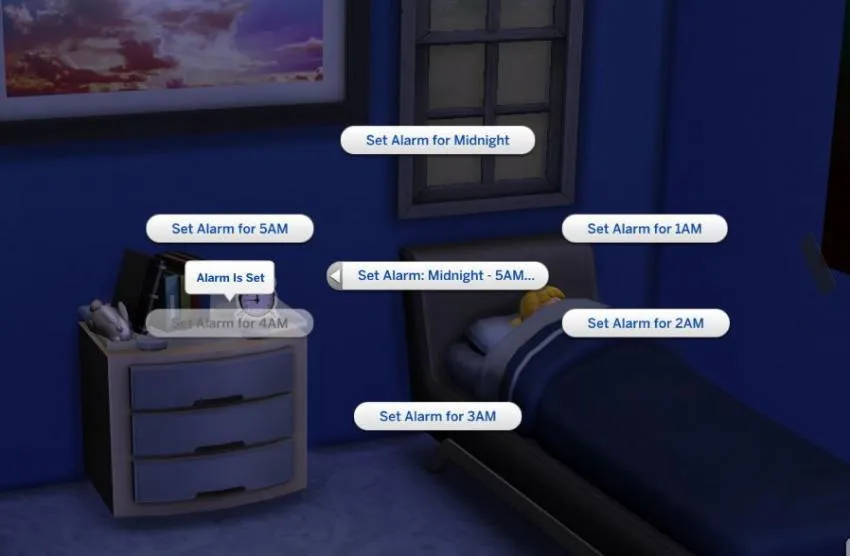sims 4 time in game clock