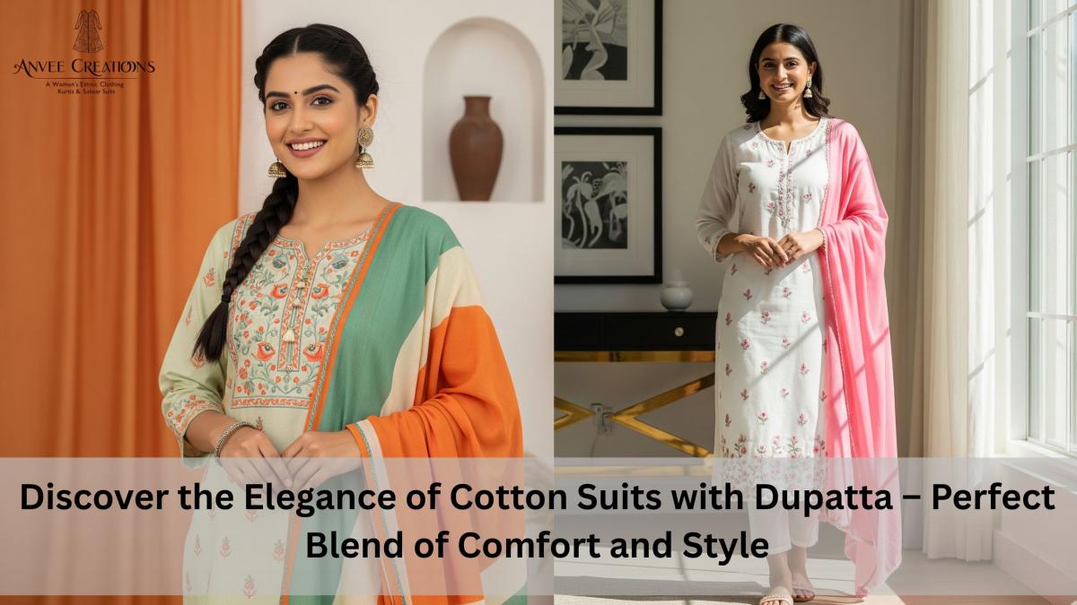 Discover The Elegance Of Cotton Suits With Dupatta – Perfect Blend Of Comfort And Style Discover The Elegance Of Cotton Suits With Dupatta – Perfect Blend Of Comfort And Style by Carry