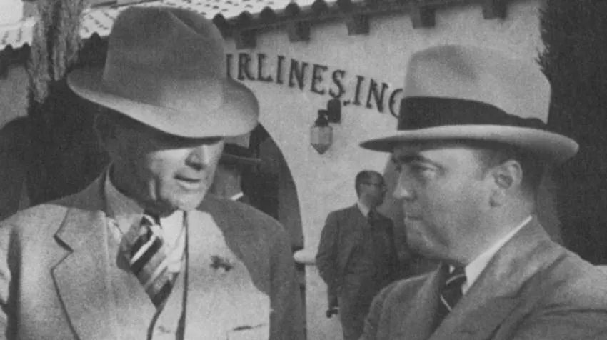 Tom White and Hoover together FBI Director Hoover with Special Agent Tom White