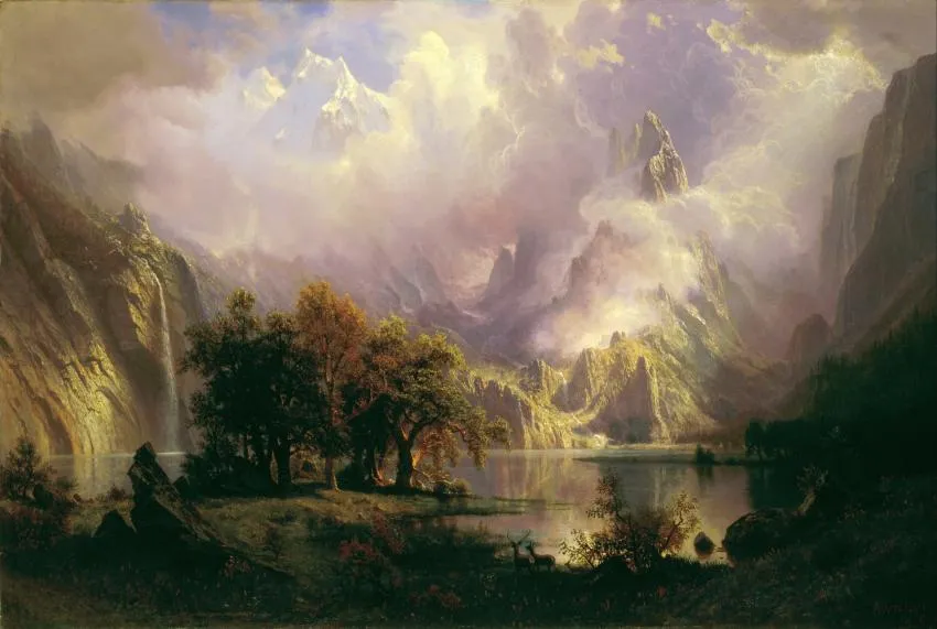 Painting of a mountain