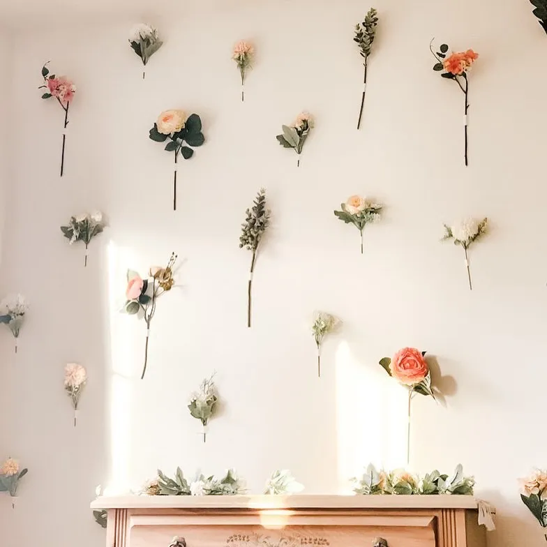 flowers on wall flowers on wall