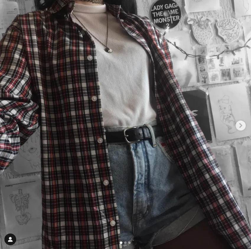 Turtleneck and oversized button-downs Turtleneck and oversized button-downs