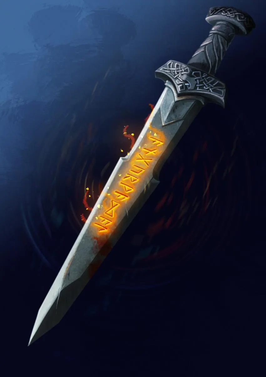 앙구르바달 Angurvadall sword of norse god Frithiof