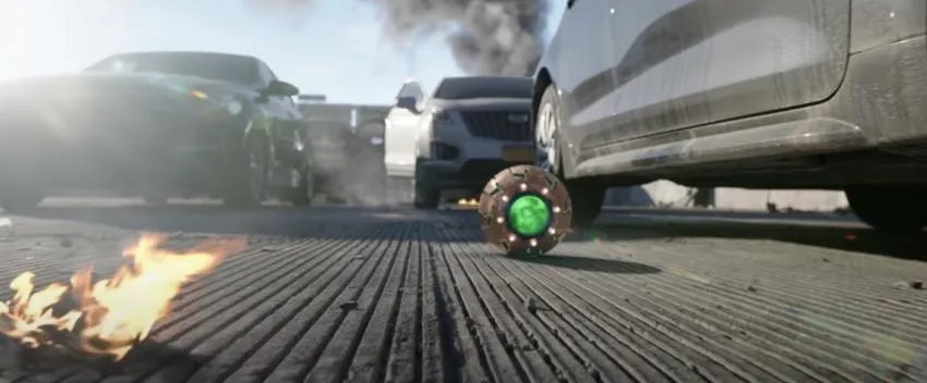 The Green Goblins' pumpkin bomb The Green Goblins' pumpkin bomb in the 'No Way Home' trailer