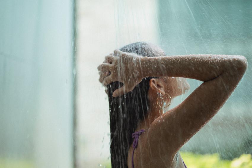 Take a nice, hot shower save money and keep warm in the winter