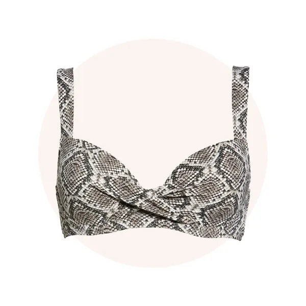 Underwired bra for hourglass body type
