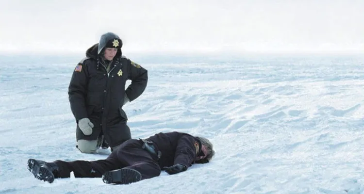 fargo movie still snow body