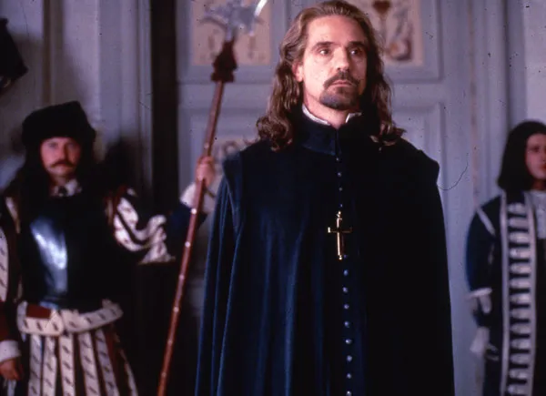 Jeremy Irons as Aramis in The Man in the Iron Mask