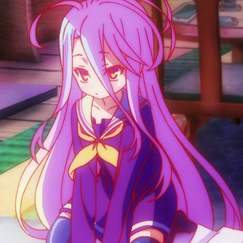 Shiro, female anime character from No Game No Life
