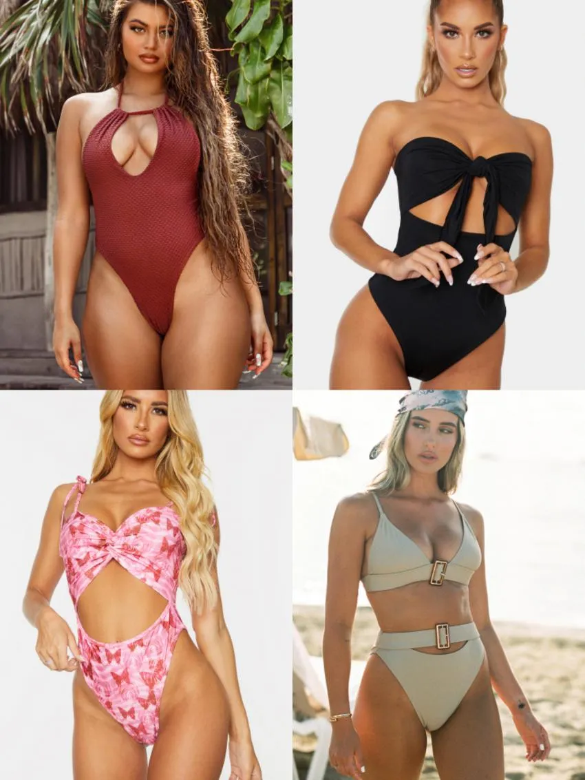 Swimwear guidelines for an apple shaped body type