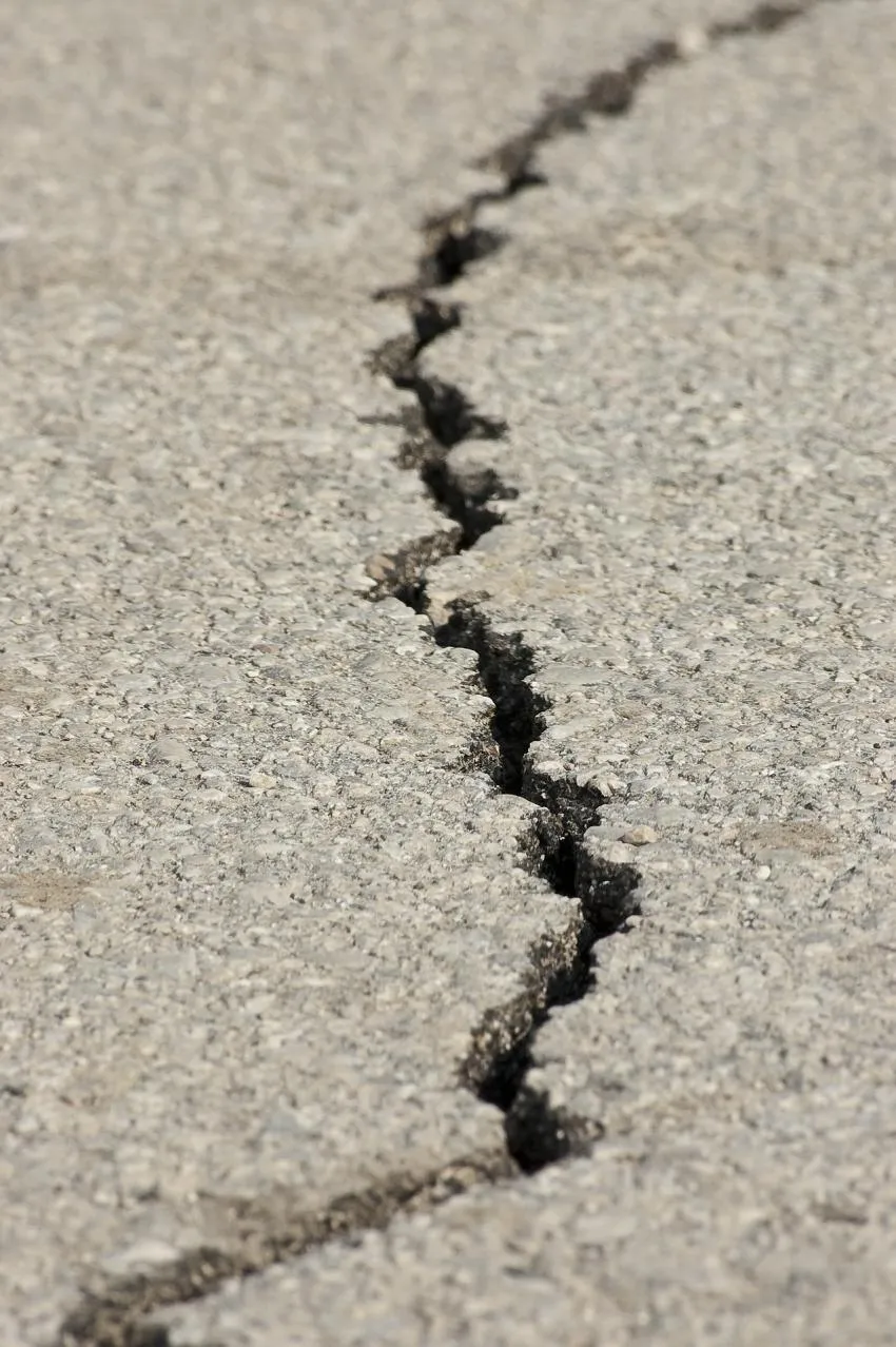 Crack in the asphalt