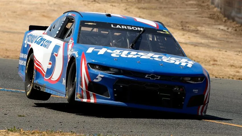 Kyle Larson at Sonoma Larson wins Sonoma