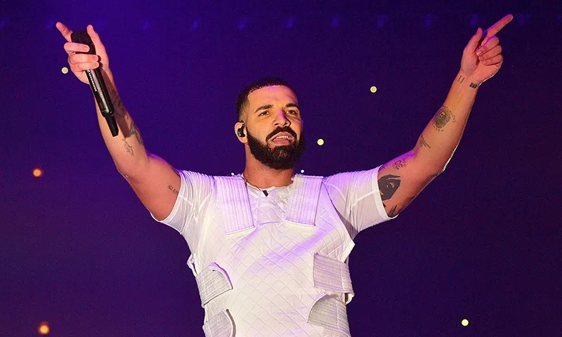 Rapper Drake Performing Drake in Las Vegas, Nevada