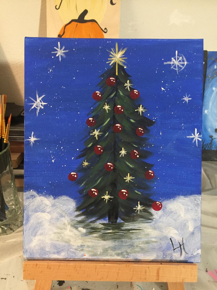 A Christmas tree without having an actual Christmas tree