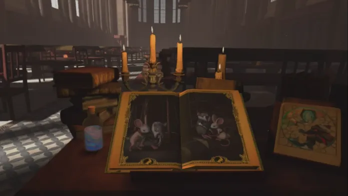 Moss storybook miss virtual reality VR game oculus quest 2